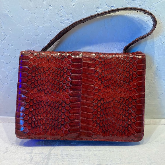 vintage snake skin handbag - Picture 2 of 5